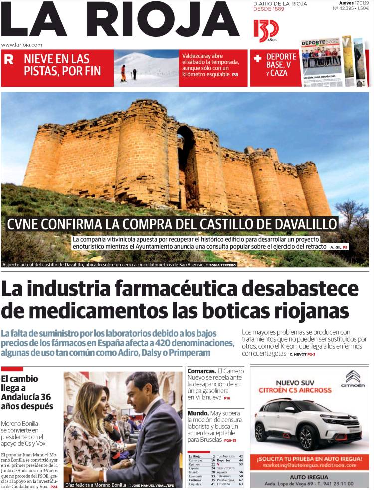 Portada de La Rioja (España)