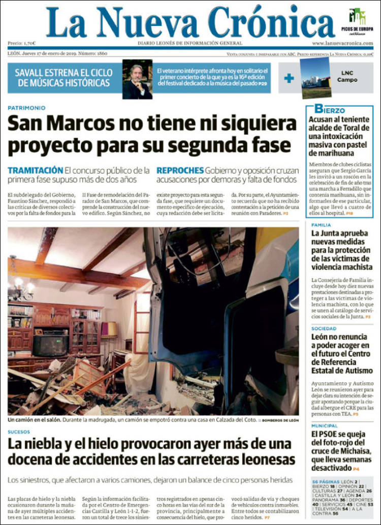 Portada de La Nueva Crónica (España)