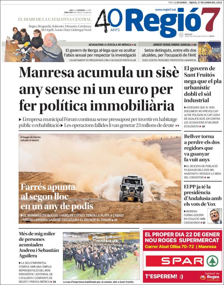 Portada de Regio7 (España)