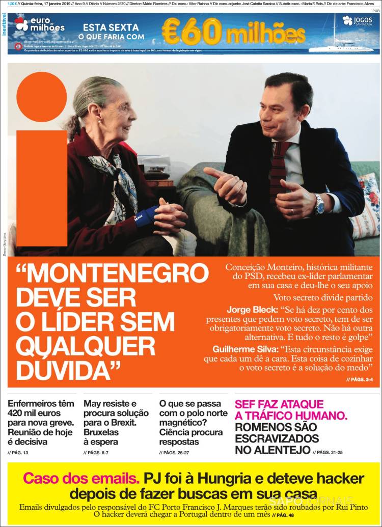 Portada de I - informação (Portugal)