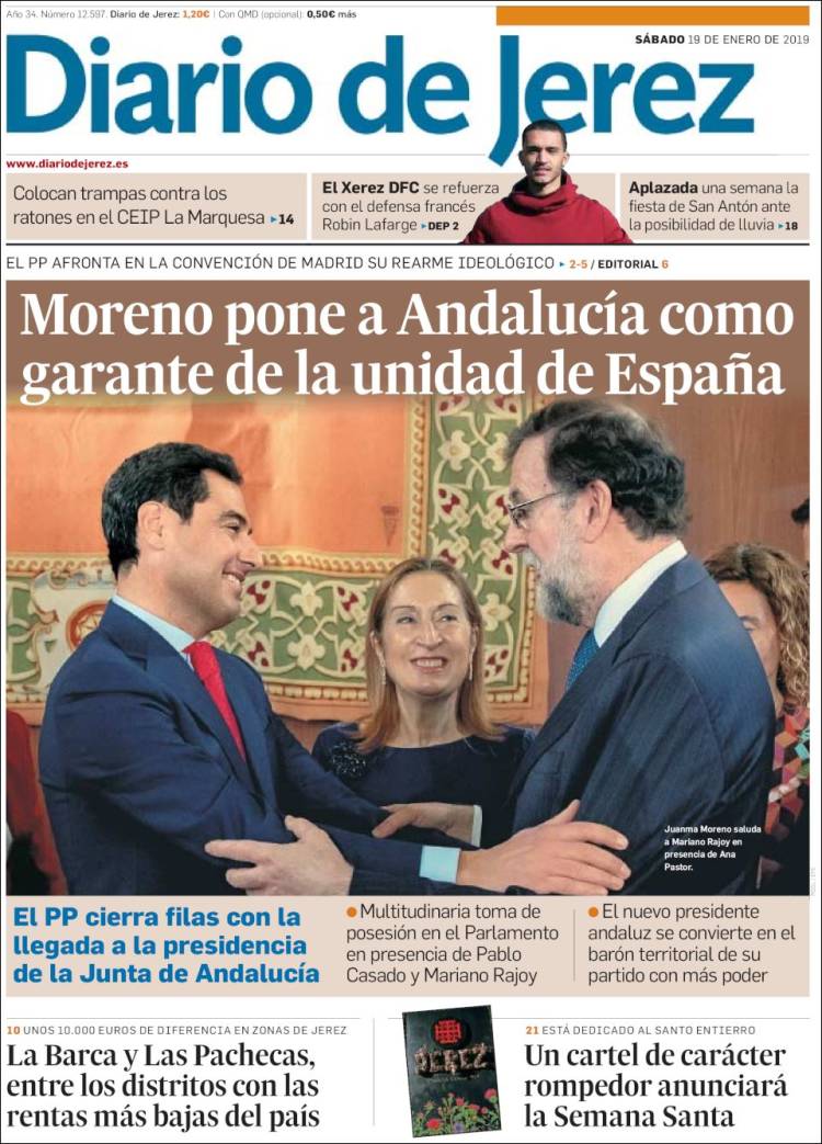 Portada de Diario de Jerez (España)