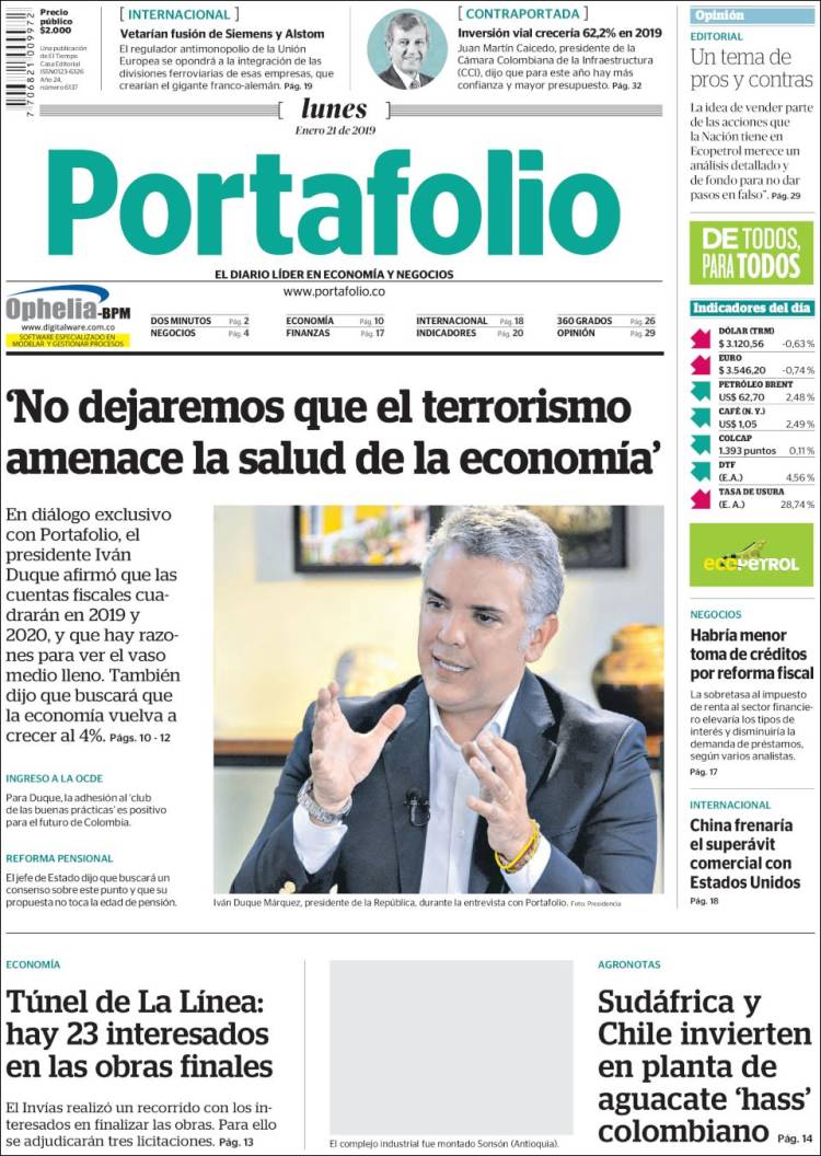 Portada de Portafolio (Colombia)
