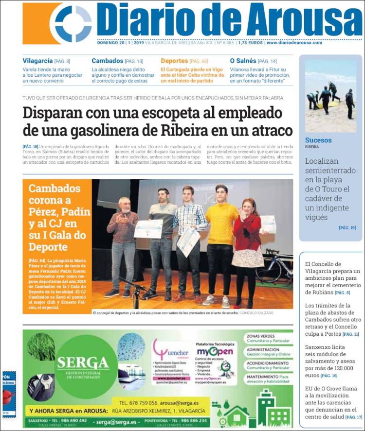 Portada de Diario de Arousa (Spain)