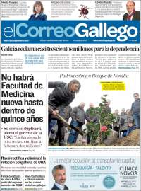 Portada de El Correo Gallego (Espa&ntilde;a)