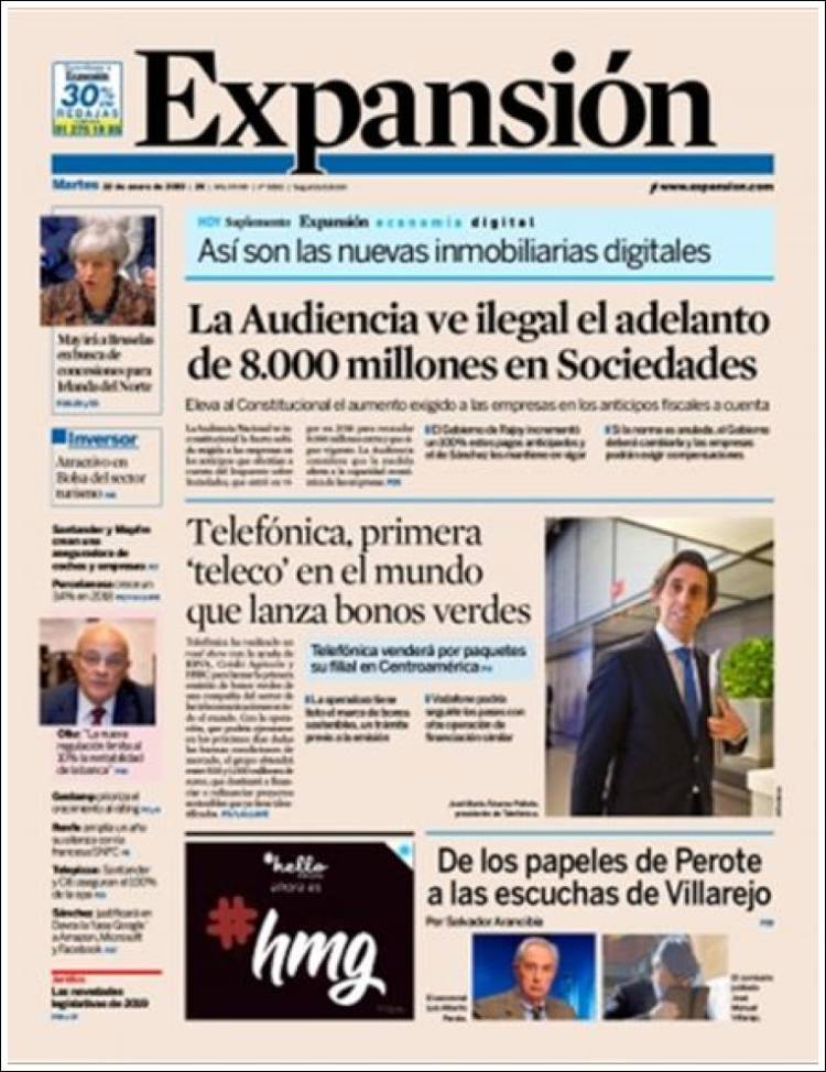 Portada de Expansión (Espa&ntilde;a)