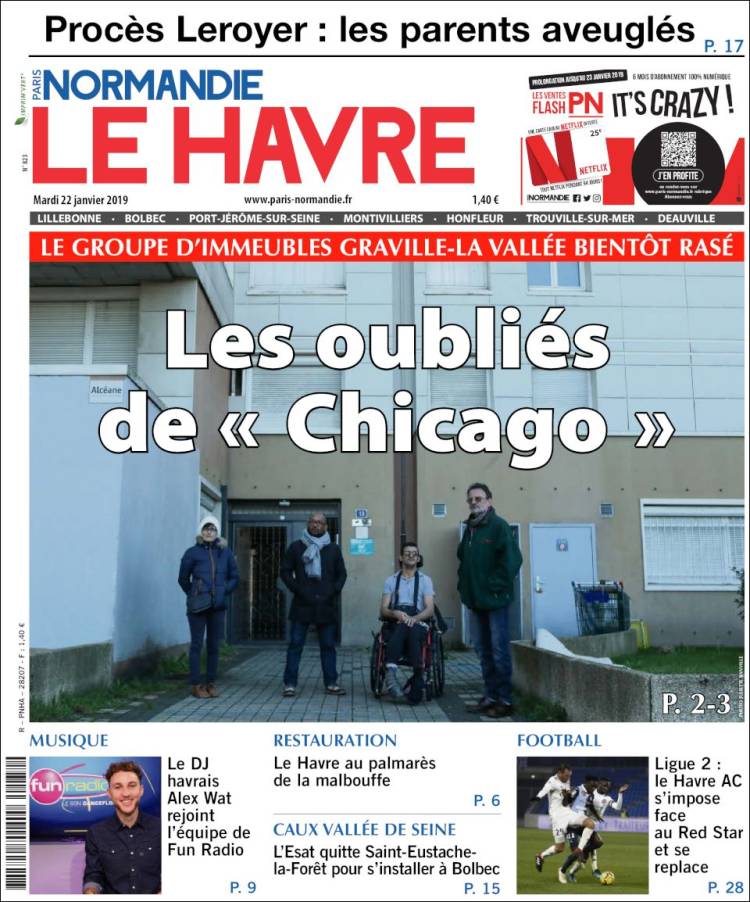 Portada de Le Havre Libre (Francia)