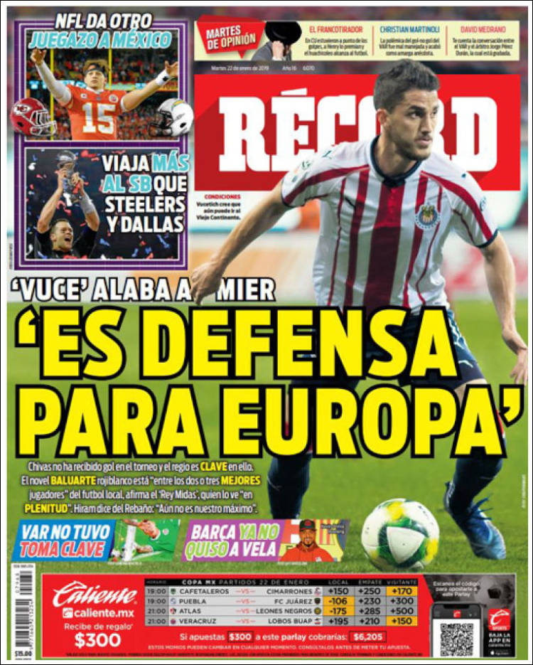 Portada de Record (México)