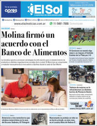 Portada de Diario El Sol (Argentina)