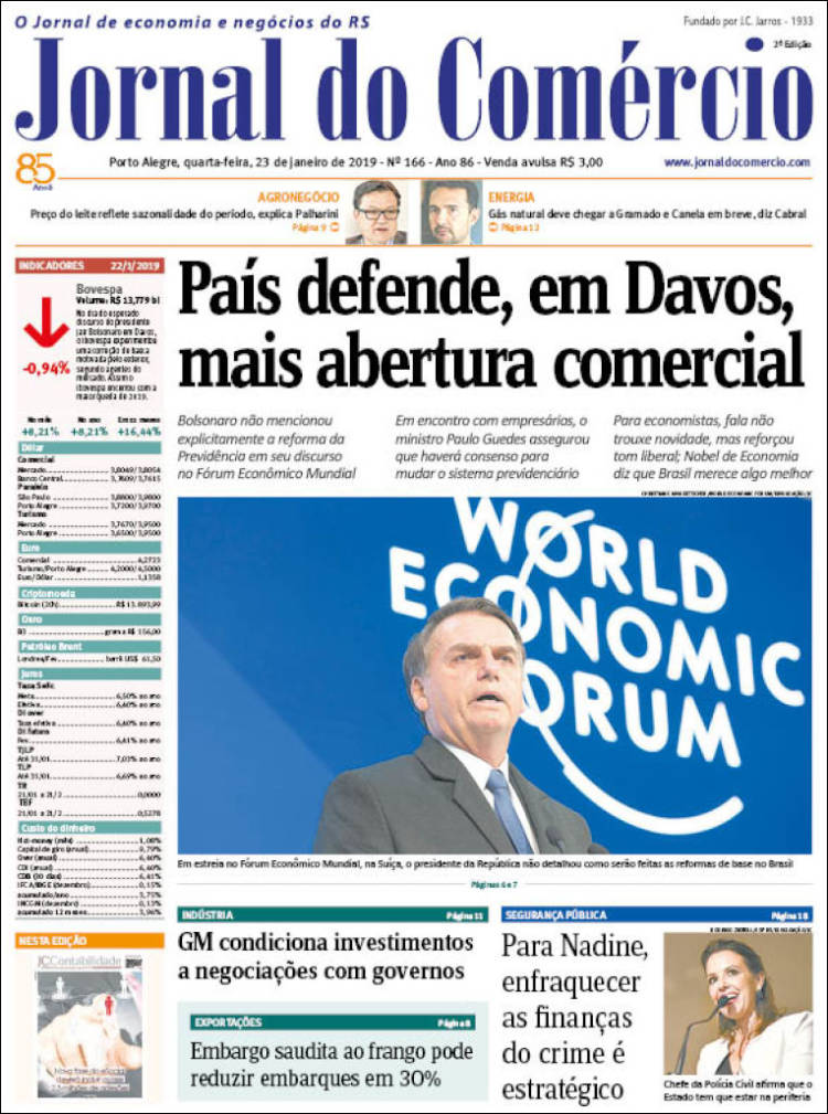 Portada de Jornal do Comércio (Brasil)