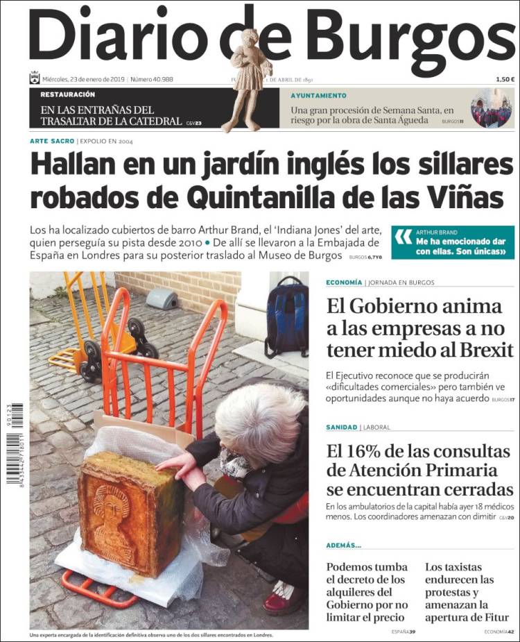 Portada de Diario de Burgos (Espa&ntilde;a)