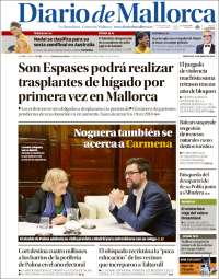 Portada de Diario de Mallorca (España)