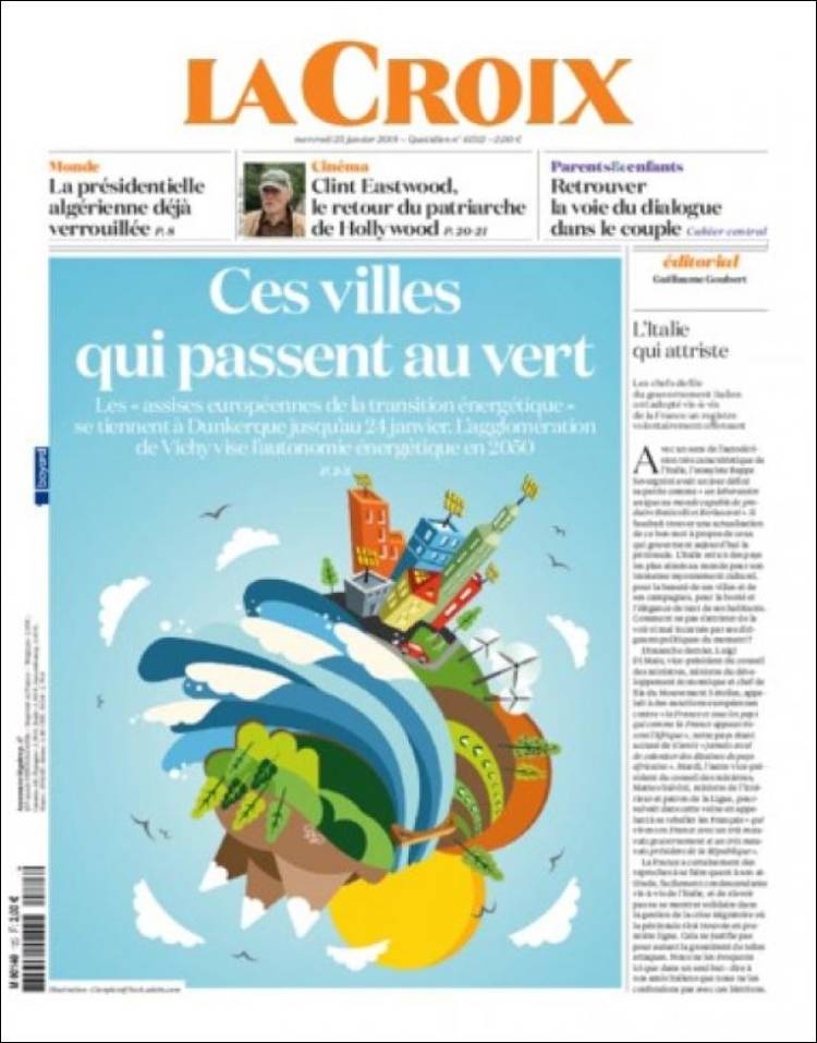 Portada de La Croix (Francia)