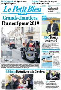 Portada de Le Petit Bleu (Francia)