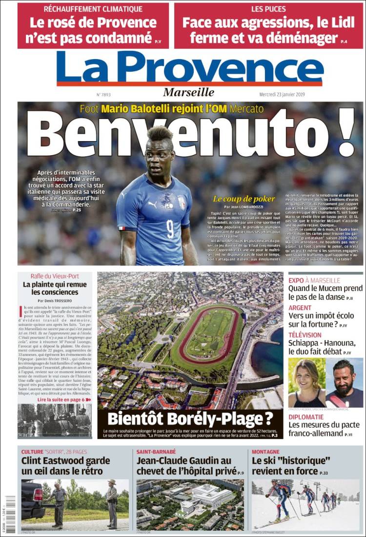 Portada de La Provence (Francia)