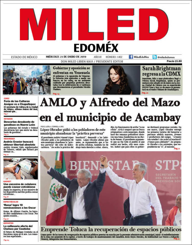Portada de Miled - Estado de México (México)