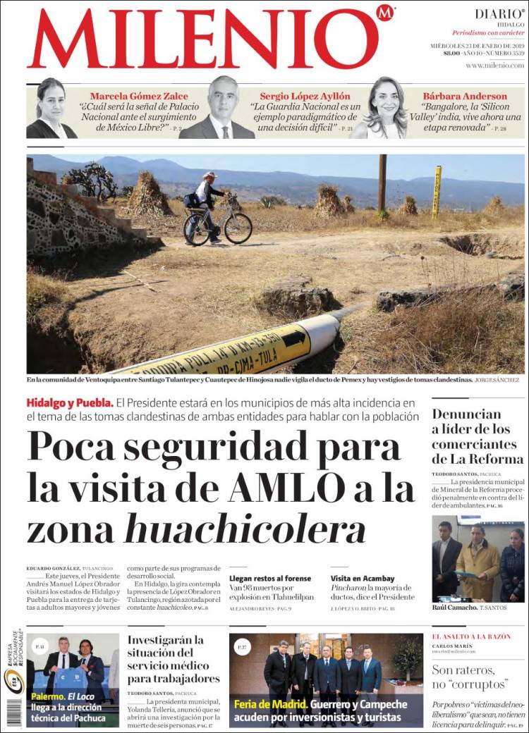 Portada de Milenio de Hidalgo (México)