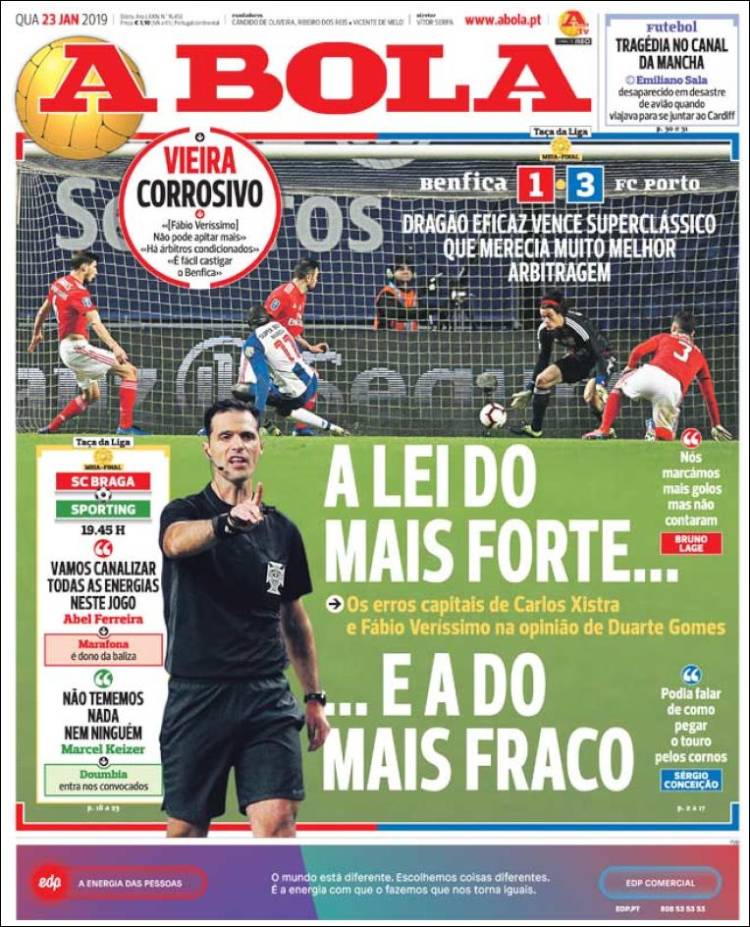 Portada de A Bola (Portugal)