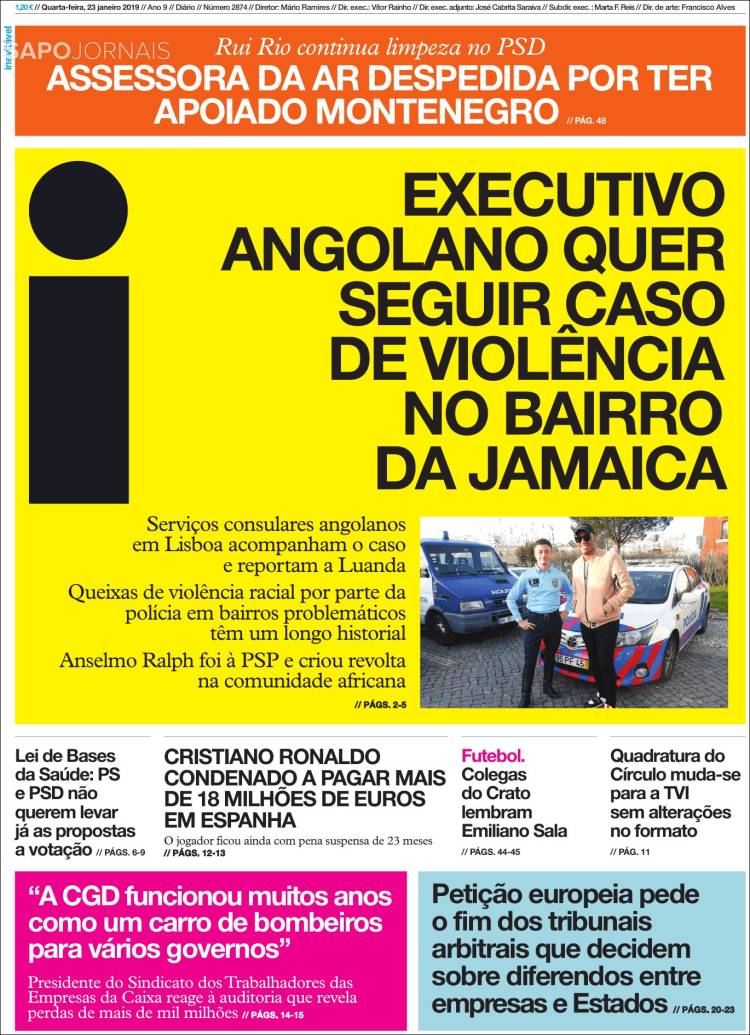 Portada de I - informação (Portugal)