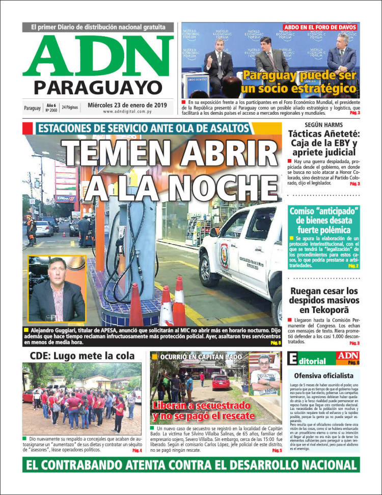 Portada de ADN Paraguayo (Paraguay)