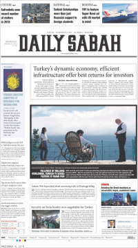 Portada de Daily Sabah (Turquía)