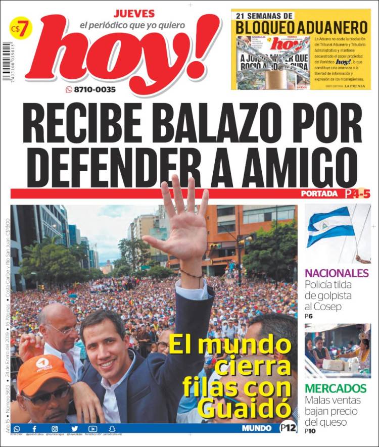 Portada de Hoy (Nicaragua)