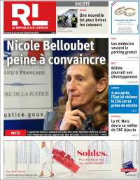 Portada de Le Republicain Lorrain (Francia)
