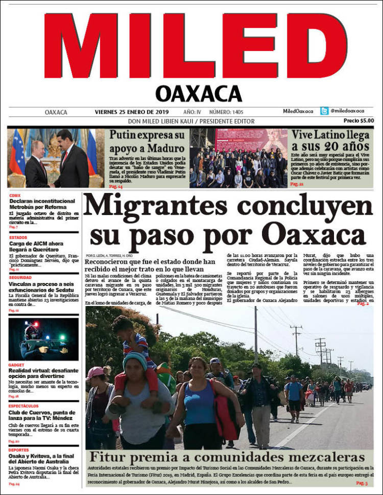 Portada de Miled - Oaxaca (México)