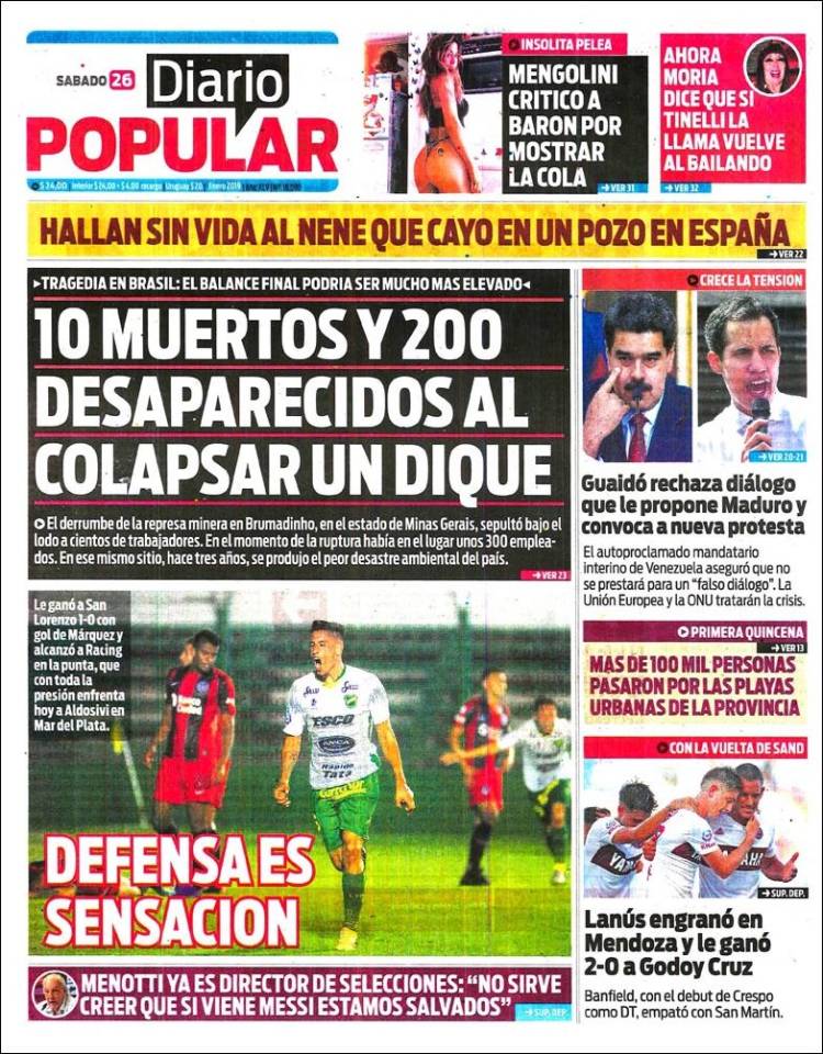 Portada de Diario Popular (Argentina)