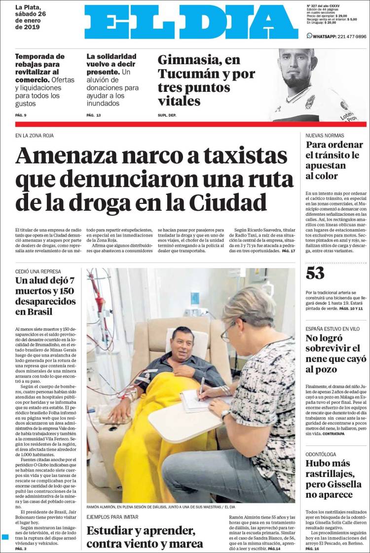 Portada de El Día de la Plata (Argentina)