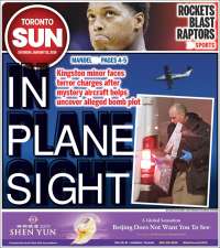 Portada de The Toronto Sun (Canadá)