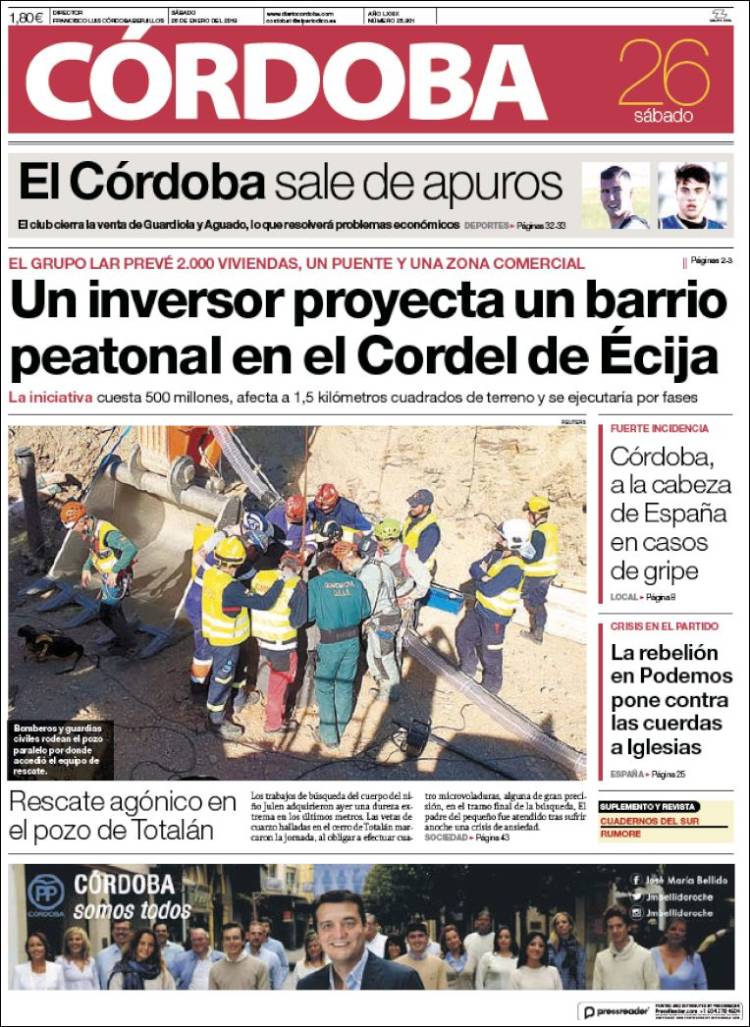Portada de Diario de Córdoba (Espa&ntilde;a)
