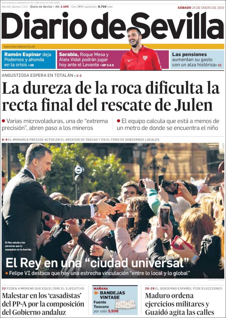 Portada de Diario de Sevilla (Espa&ntilde;a)