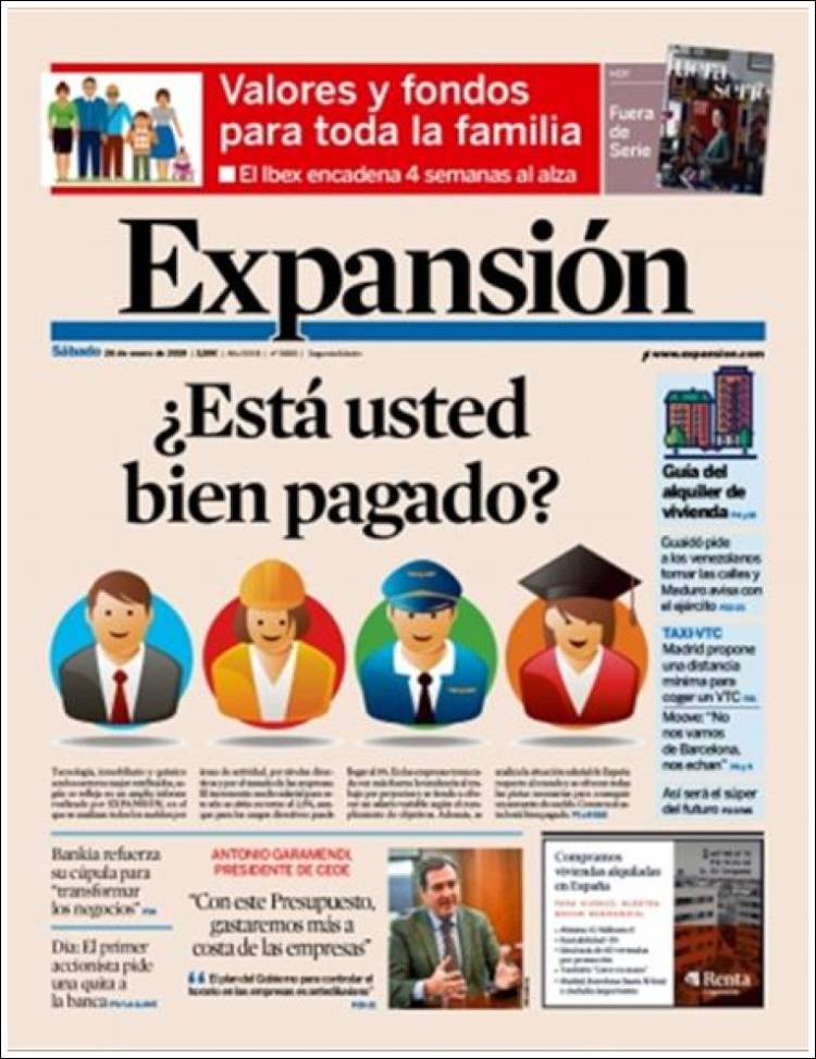 Portada de Expansión (Espa&ntilde;a)