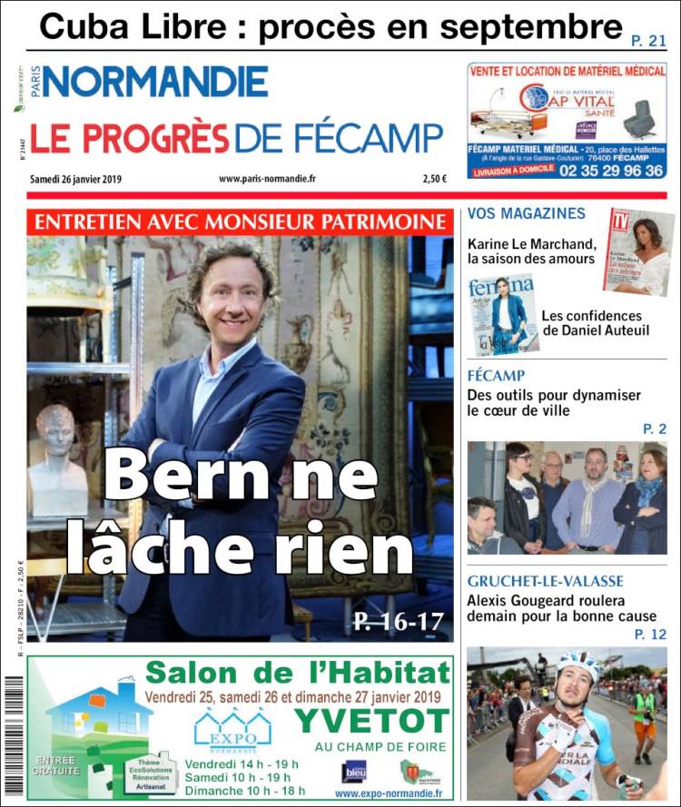 Portada de Progres de Fecamp (Francia)