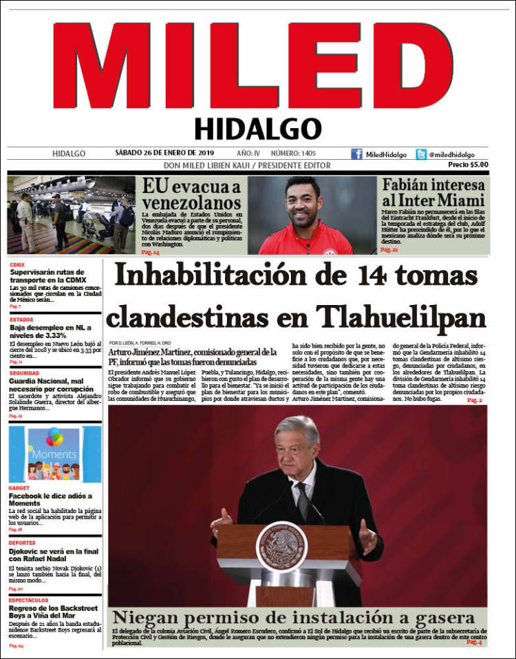 Portada de Miled - Hidalgo (México)