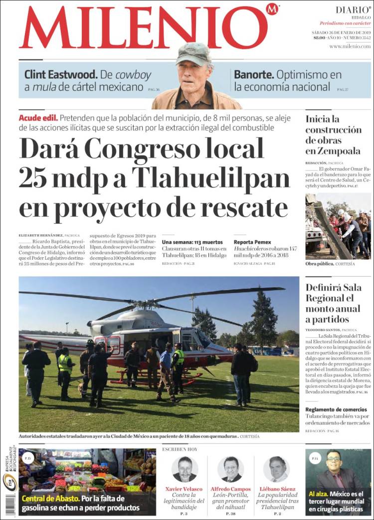 Portada de Milenio de Hidalgo (México)