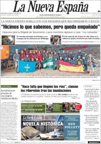 Portada de La Nueva España (España)