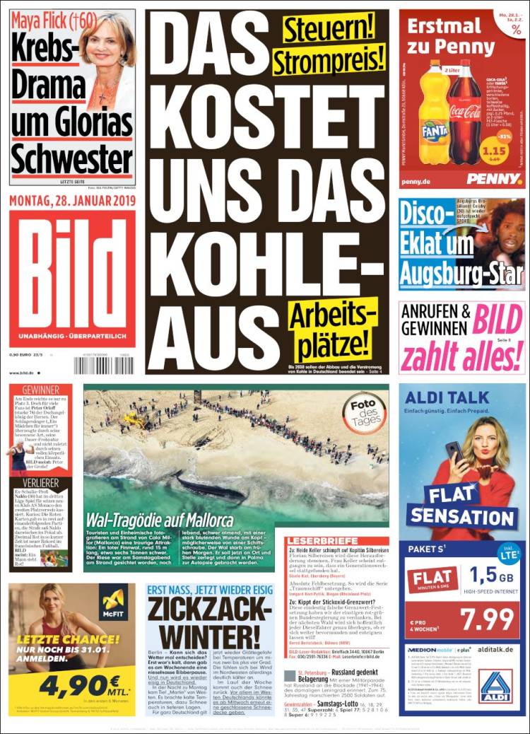 Portada de Bild (Alemania)