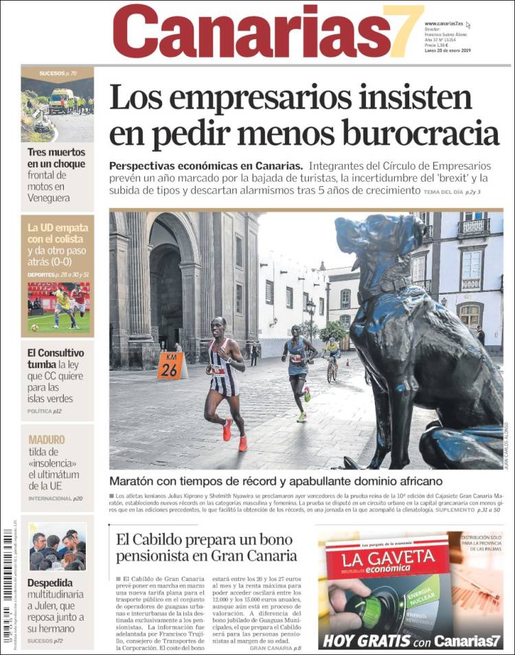 Portada de Canarias 7 - Lanzarote (España)