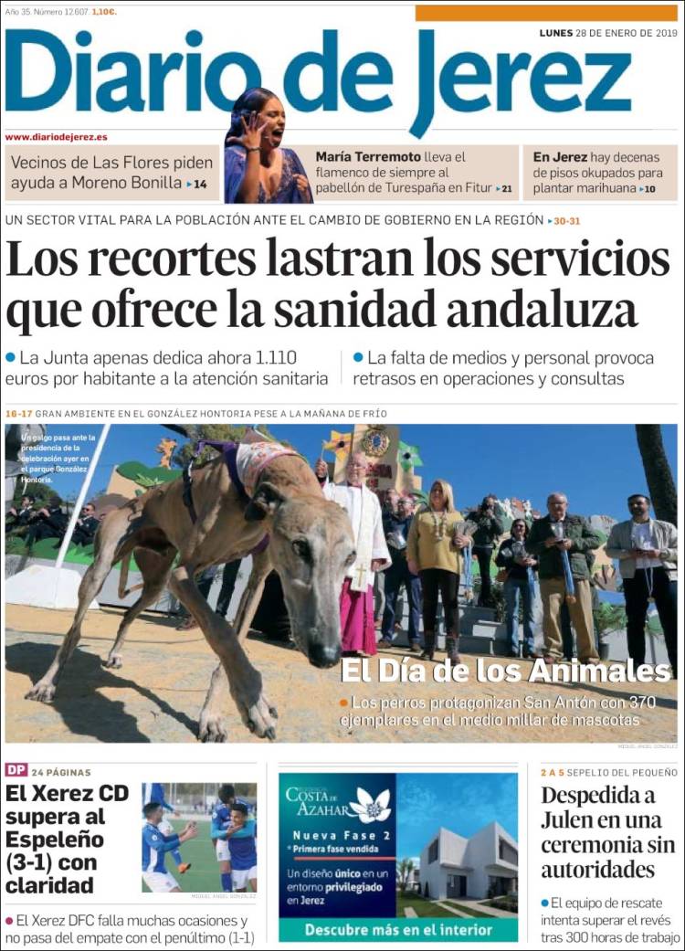 Portada de Diario de Jerez (España)