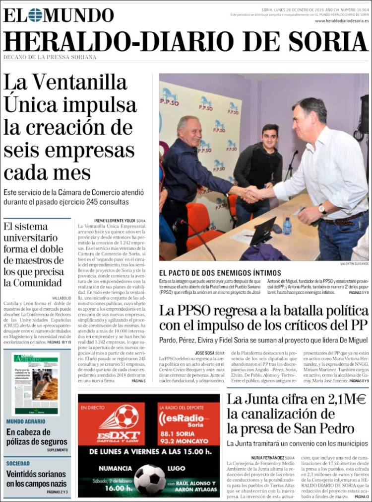 Portada de Diario de Soria (España)