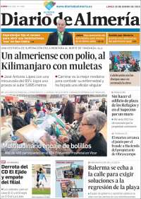 Portada de Diario de Almería (España)