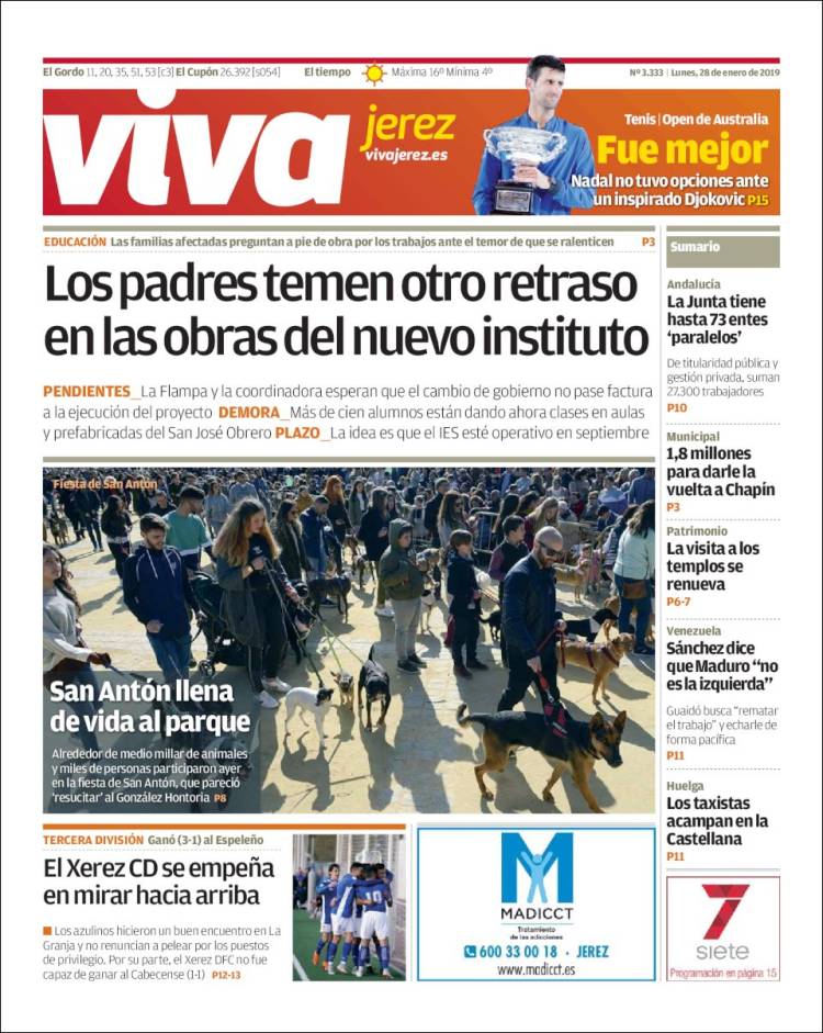 Portada de Información - Jerez (España)