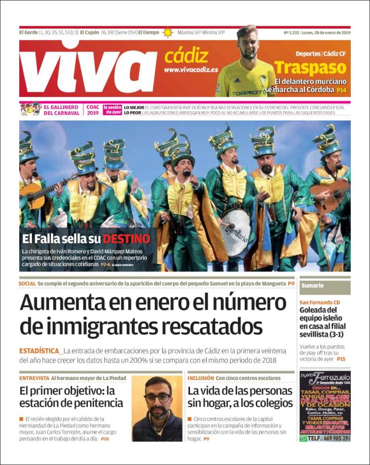 Portada de Viva Cadiz (España)