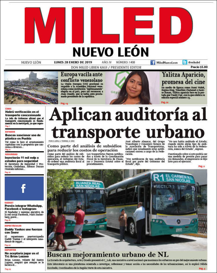 Portada de Miled - Nuevo León (M&eacute;xico)