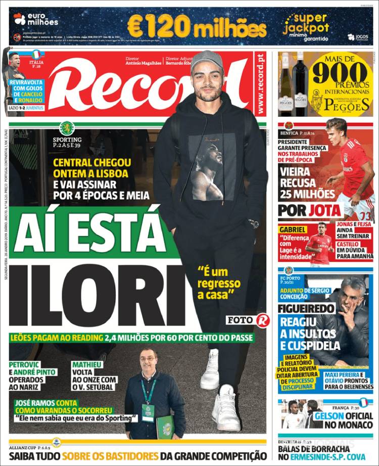 Portada de Record (Portugal)