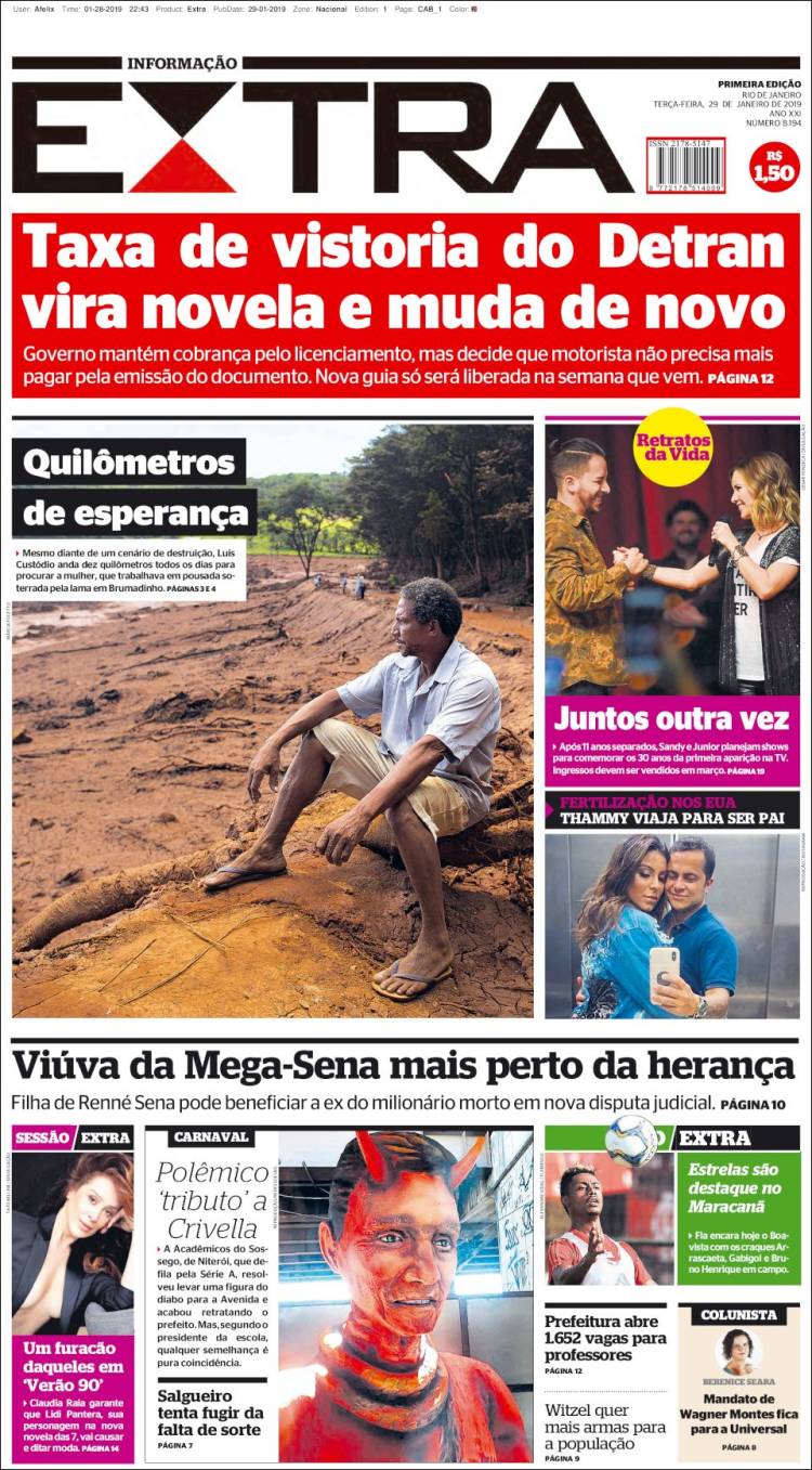 Portada de Extra (Brasil)