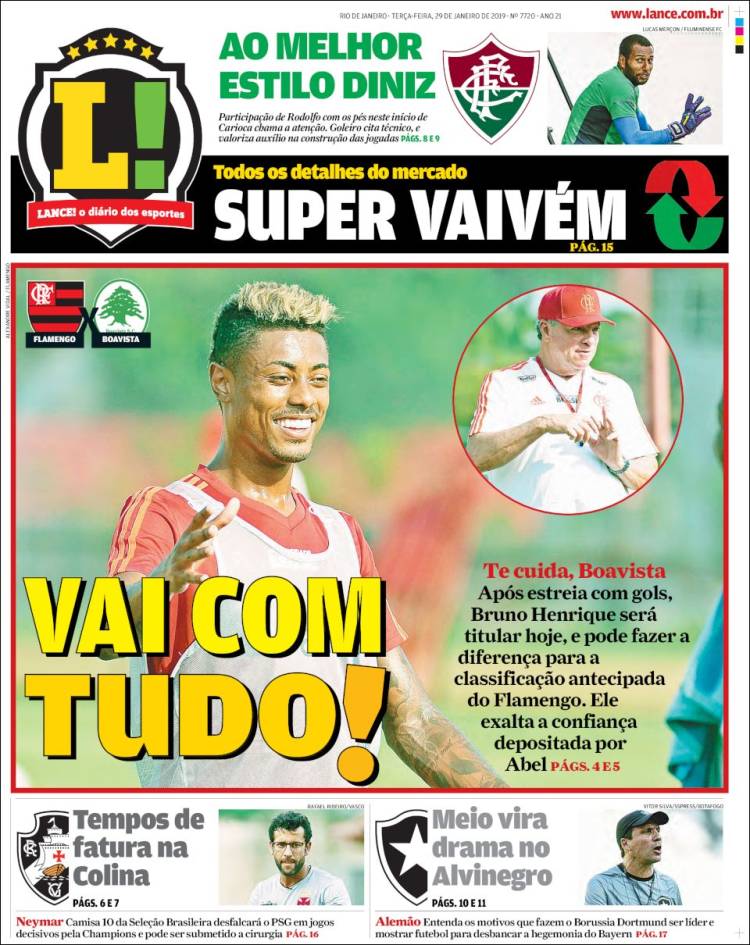 Portada de Lance! (Brasil)