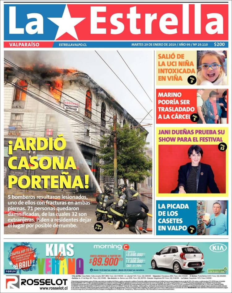 Portada de Estrella de Valparaiso (Chile)
