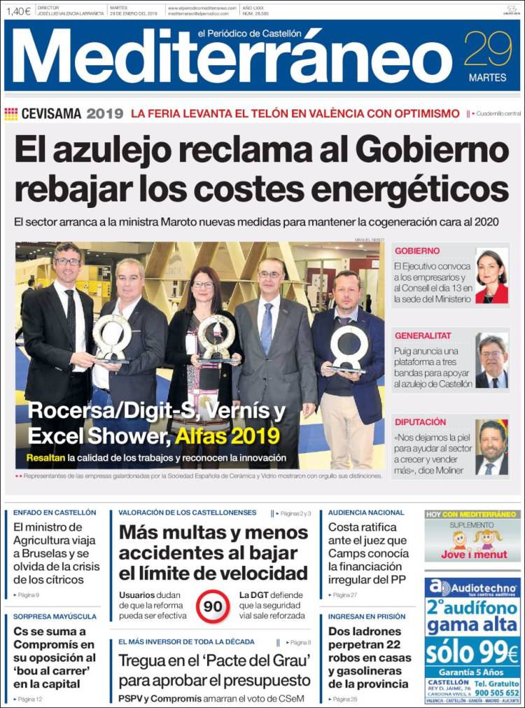 Portada de El Periódico Mediterraneo (Espa&ntilde;a)